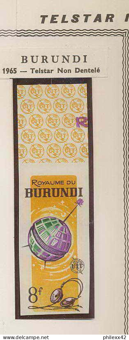 0352/ Espace (space) ** MNH Telstar Burundi 2 Valeurs Non Dentelé Imperf - Africa