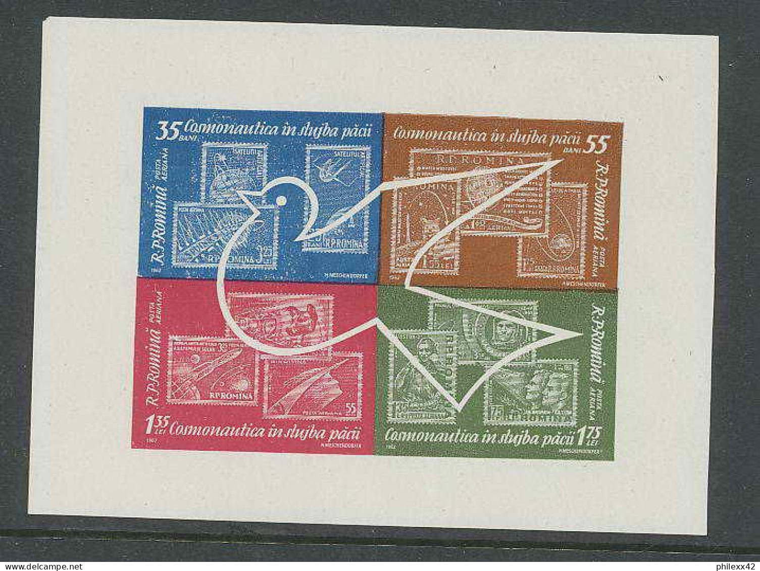 0261/ Espace (space) ** MNH Guerman Titov Roumanie (Romania) Bloc 54  - UdSSR