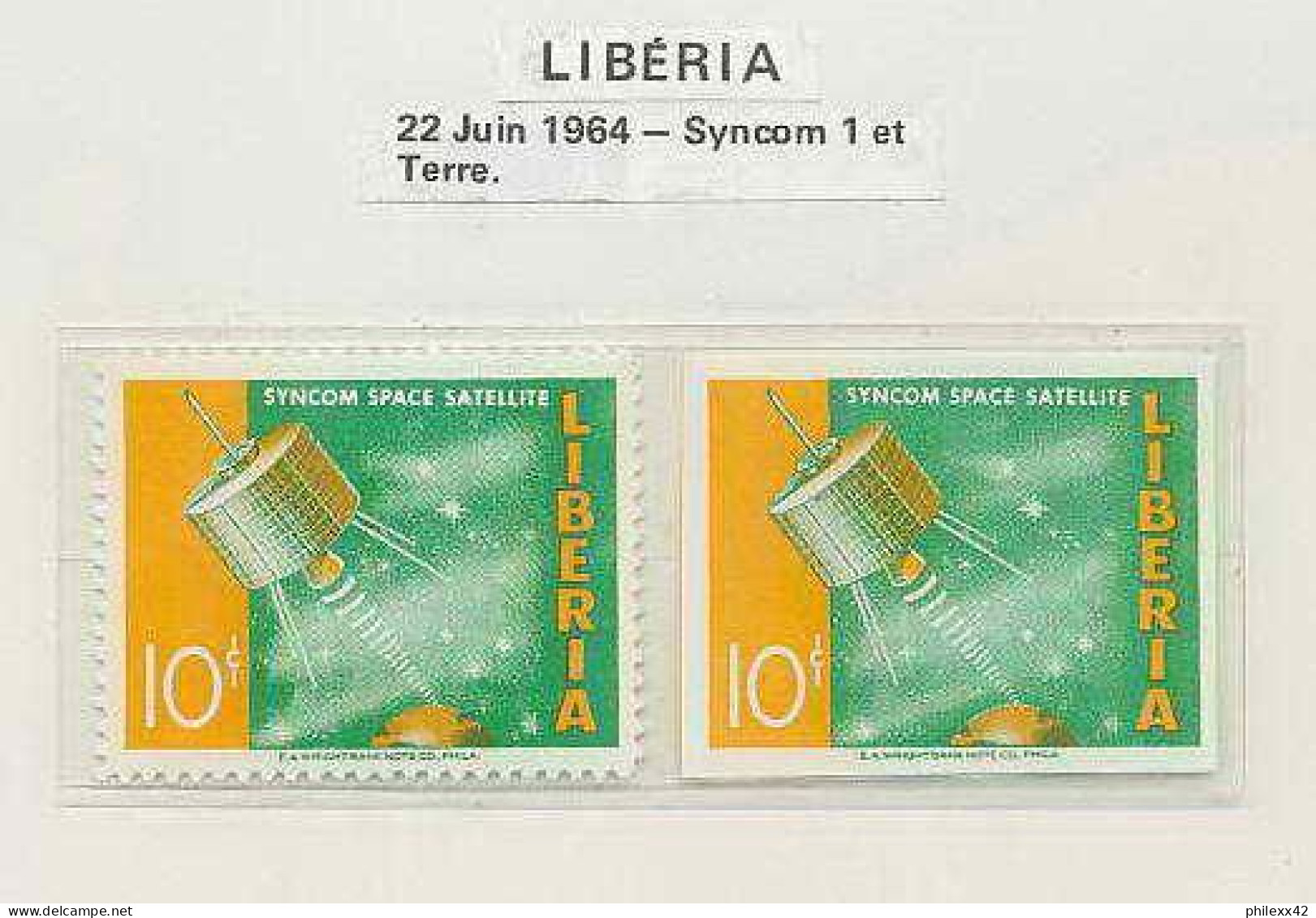 0409/ Espace (space) 999 ** MNH Syncom Liberia + Non Dentelé Imperf N° 393 - Africa