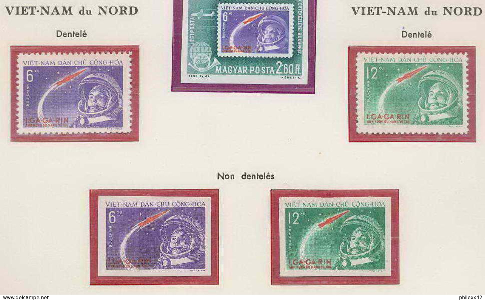 0215/ Espace (space) 493/94 ** MNH Gagarine Gagarin Viet Nam (Vietnam) 4 Timbres N° 228/29 COTE 99 EUROS - Azië