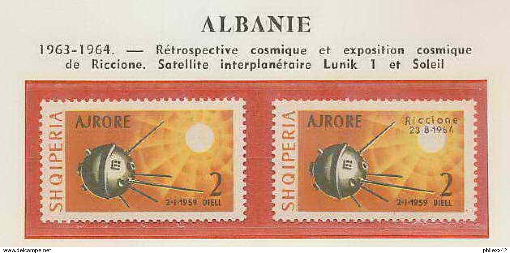 0140/ Espace (space) 152 ** MNH Lunik 1 Albanie (Albania) 61 + 66 COTE 15.75 - Europe