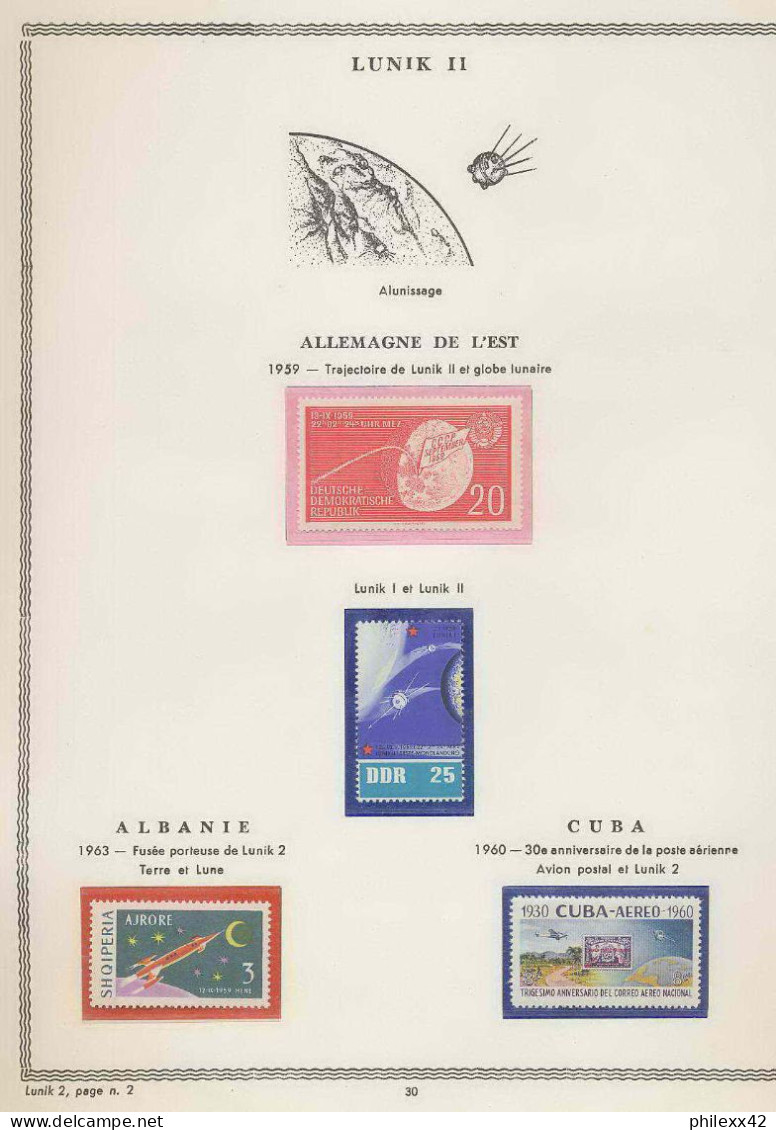 0044/ Espace (space) Page 2 ** MNH Lunik 2  - Europe