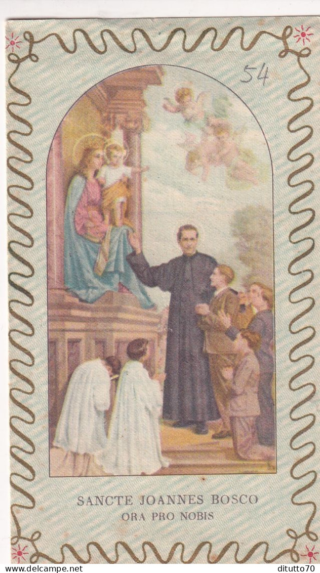 Calendarietto - Salesiano - Sancte Joannes Bosco - Anno  1954 - Petit Format : 1941-60