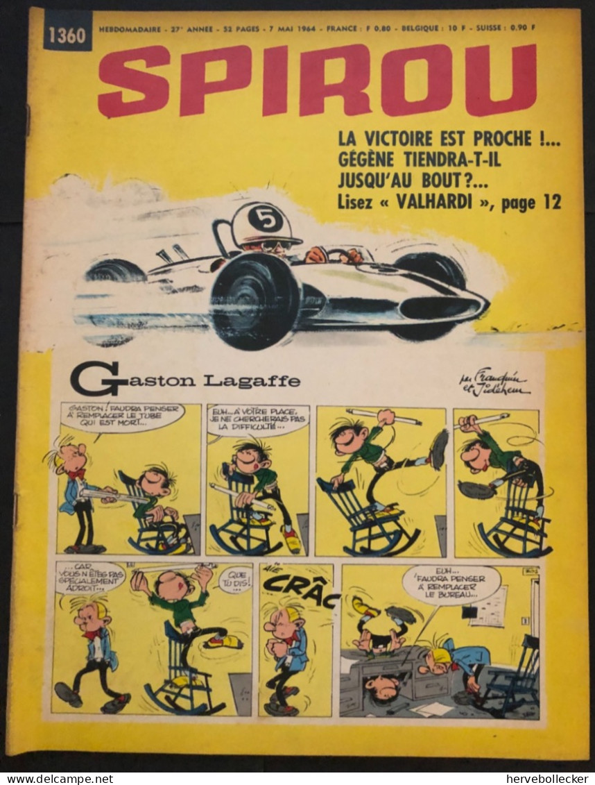 Spirou Hebdomadaire N° 1360 -1964 - Spirou Magazine