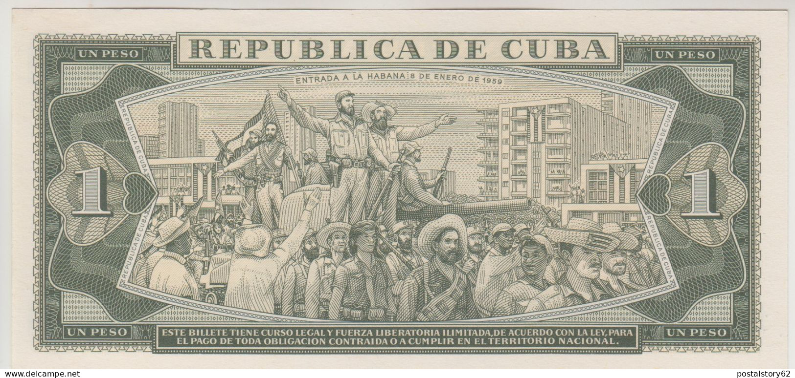 Banco Nacional De Cuba, Un Peso 1981  Pick# 102 B  FDS - Kuba
