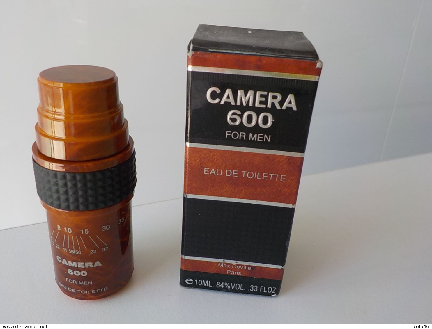 Miniature + Boîte  EDT Camera 600 For Men 10 Ml Max Deville Paris - Miniaturas (en Caja)