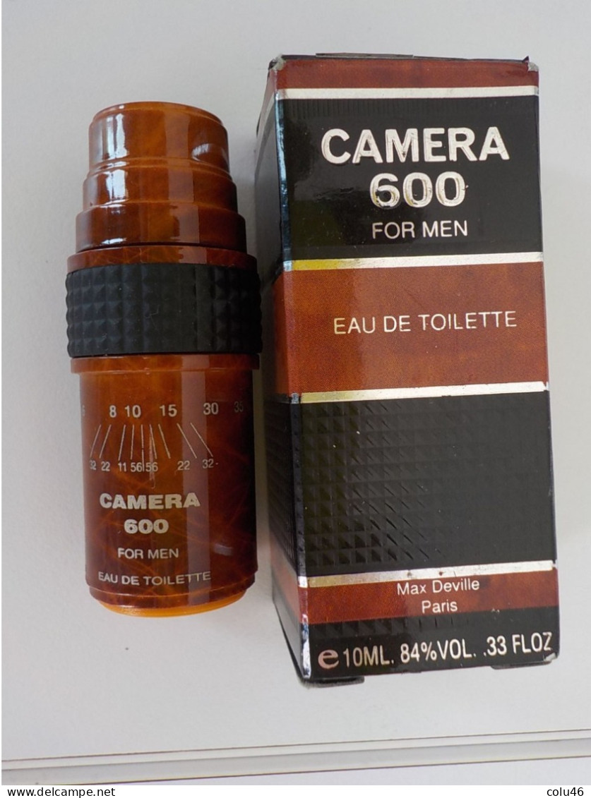 Miniature + Boîte  EDT Camera 600 For Men 10 Ml Max Deville Paris - Miniatures (avec Boite)