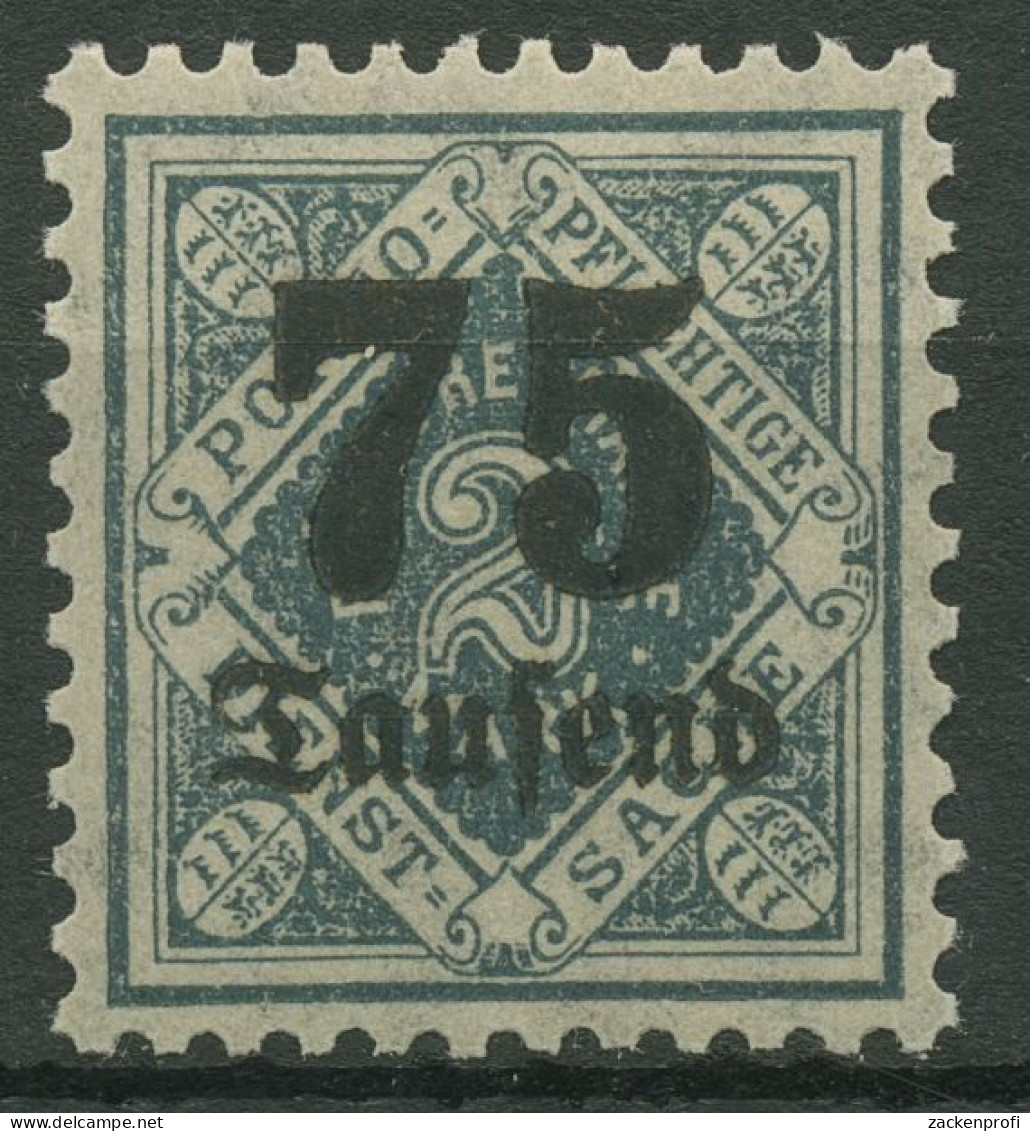 Württemberg Dienstmarken 1923 Mit Aufdruck 176 Postfrisch - Mint
