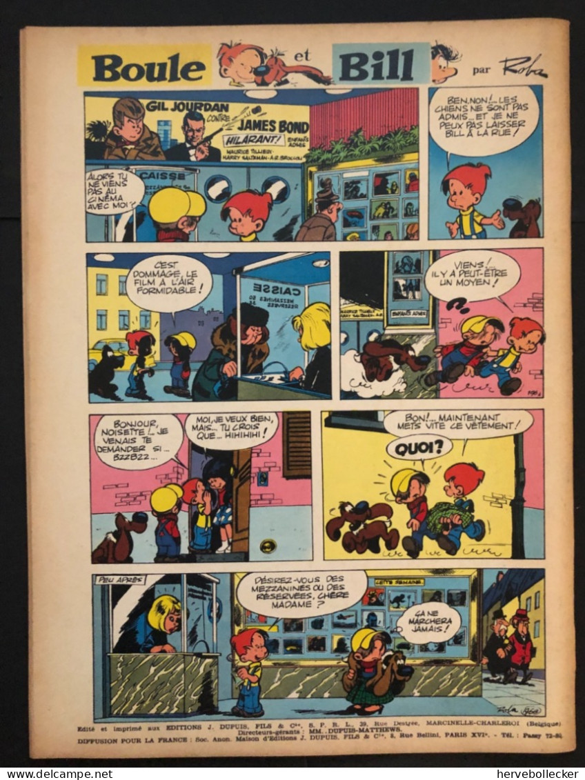 Spirou Hebdomadaire N° 1364 -1964 - Spirou Magazine