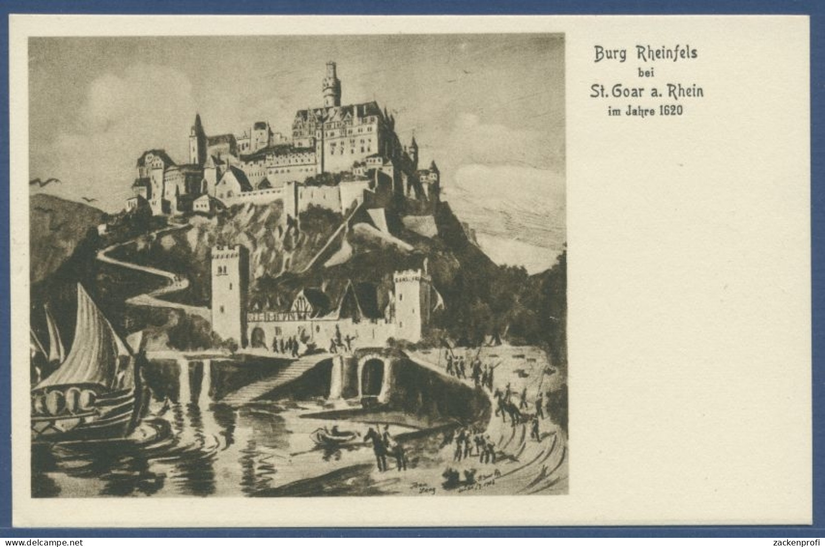 Burg Rheinfels Bei St. Goar Am Rhein, Ungebraucht (AK1652) - Boppard