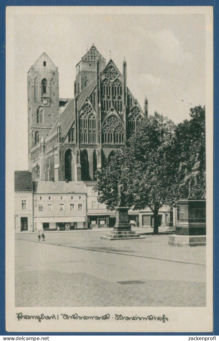 Prenzlau Denkmäler Und St. Marienkirche, Gelaufen 1940 (AK1792) - Prenzlau