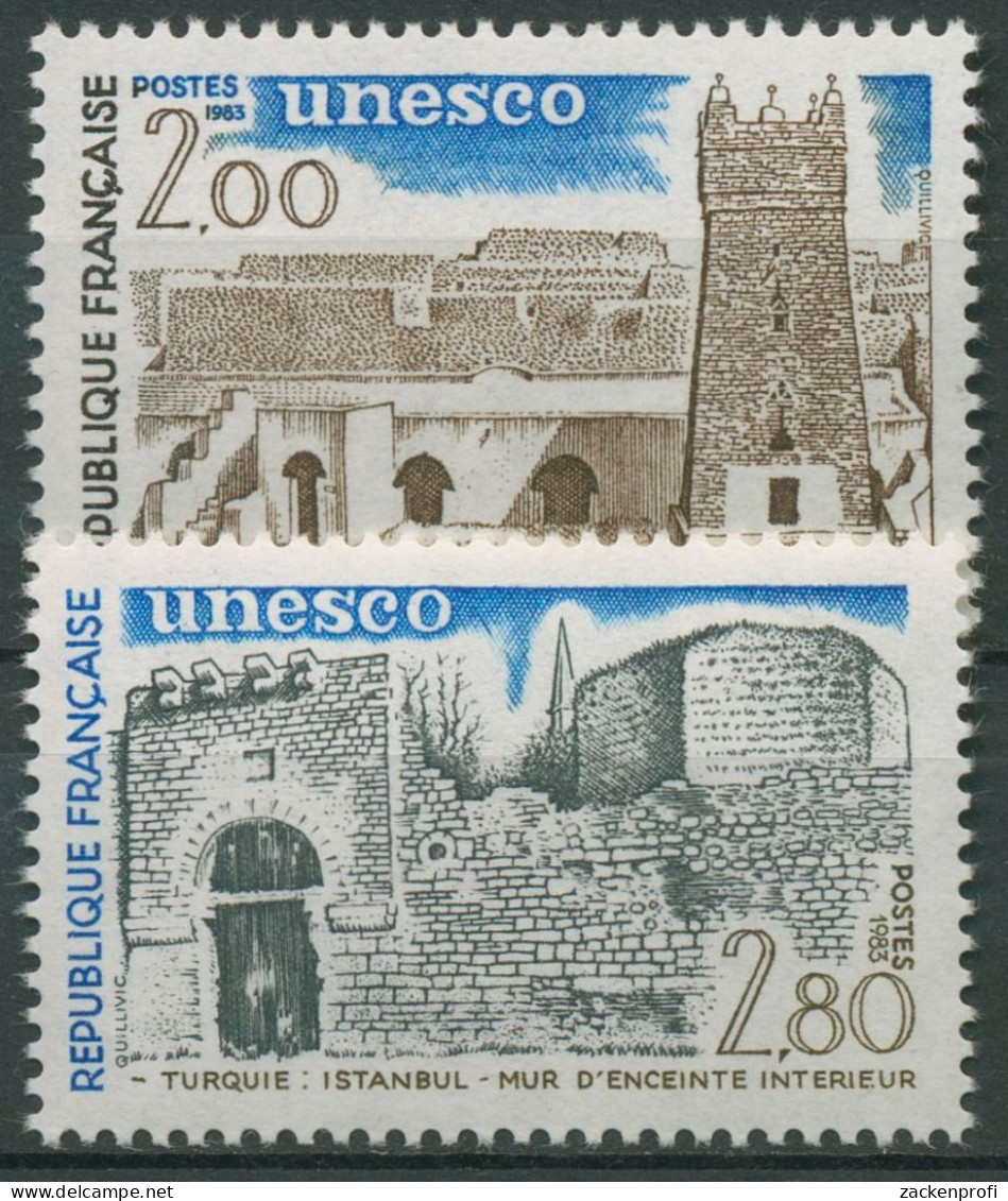 Frankreich 1983 Dienstmarke UNESCO Welterbe Bauwerke D 29/30 Postfrisch - Mint/Hinged