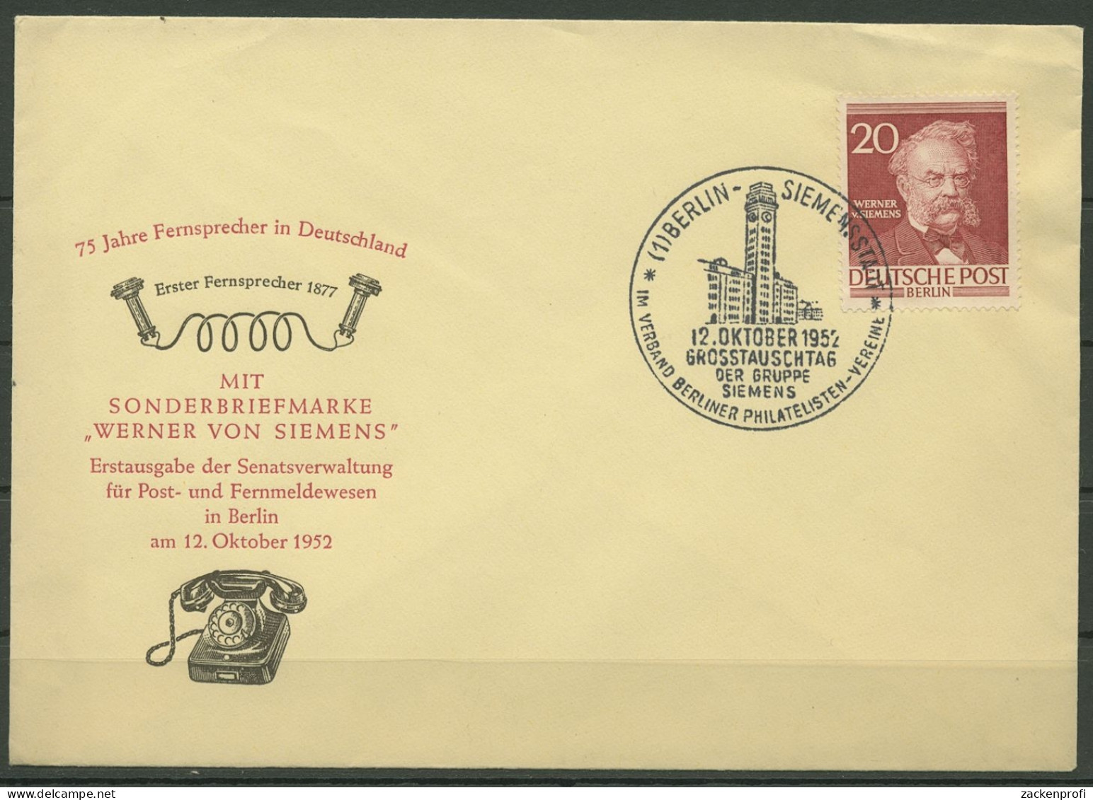 Berlin 1953 Berühmte Männer Berlins Ersttagsbrief 97 FDC (X28519) - Other & Unclassified