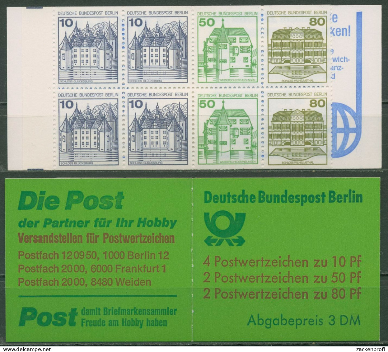 Berlin Markenheftchen 1982 Burgen Und Schlösser MH 13 A Postfrisch - Booklets