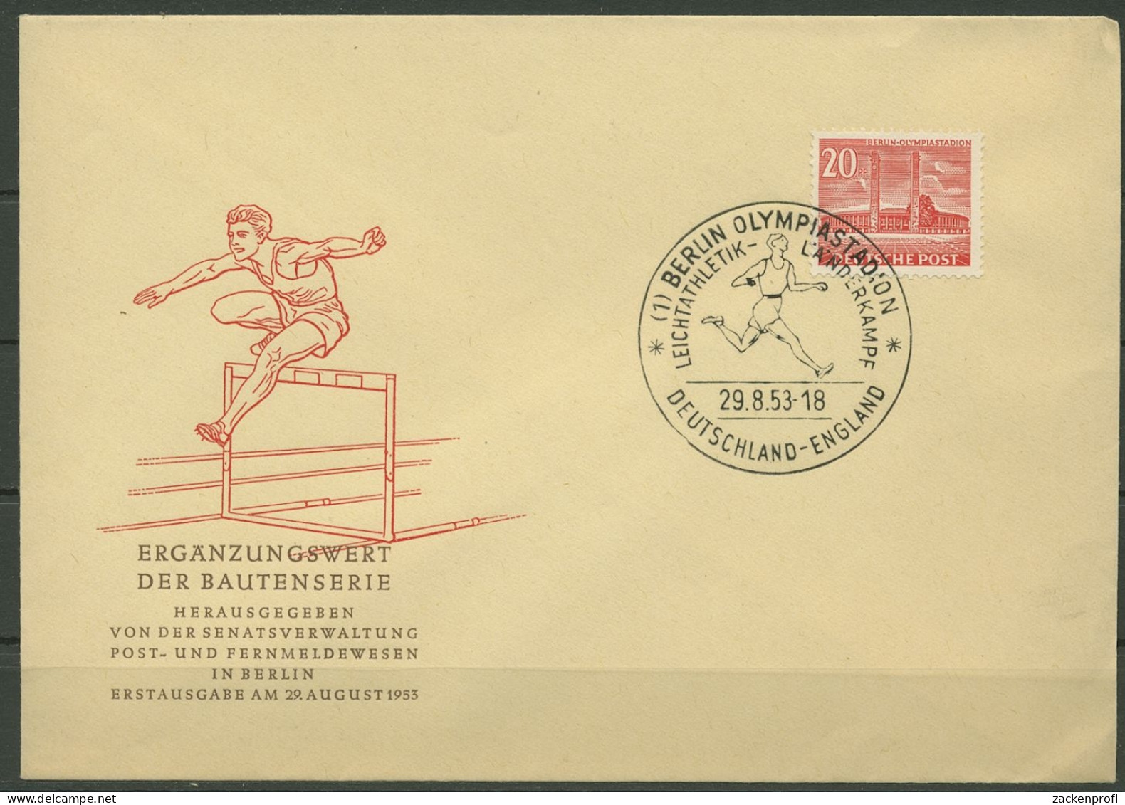 Berlin 1953 Berliner Bauten Ersttagsbrief 113 FDC (X28522) - Sonstige & Ohne Zuordnung