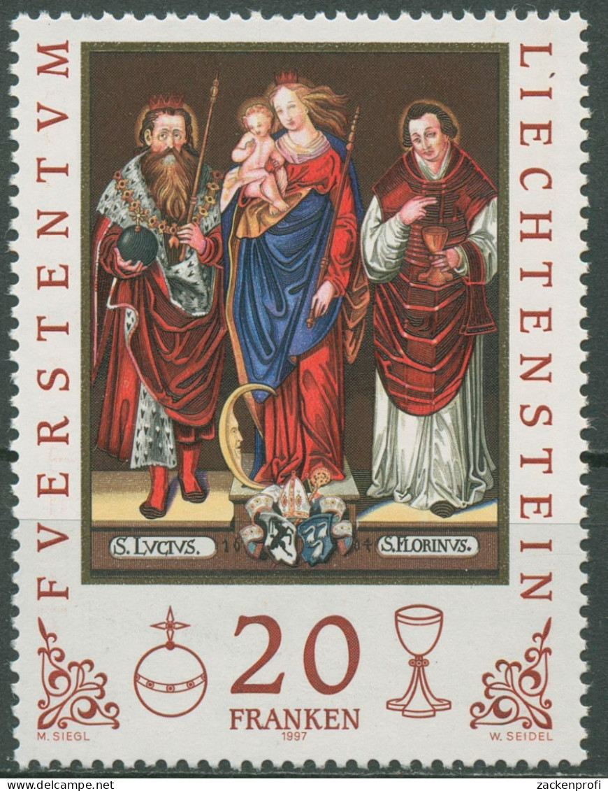 Liechtenstein 1997 Landespatron Heiliger Lucius 1151 Postfrisch - Nuovi