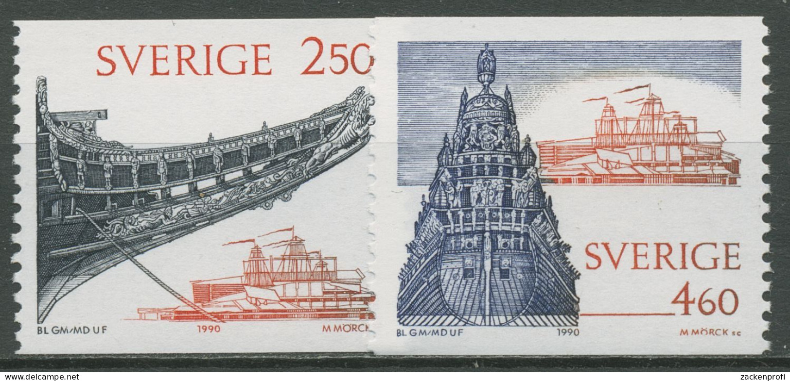 Schweden 1990 Schiff Wasa, Wasa-Museum Stockholm 1607/08 Postfrisch - Nuevos