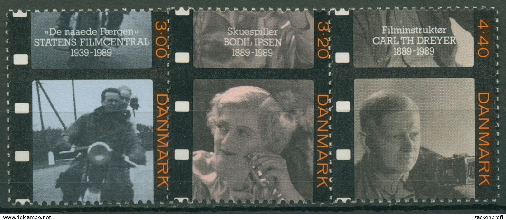 Dänemark 1989 Filme Schauspieler 957/59 Postfrisch - Nuovi