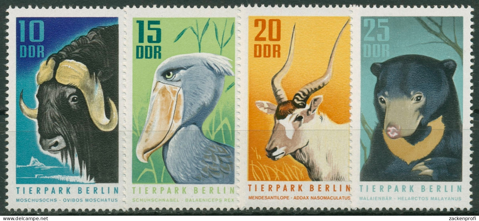 DDR 1970 Tiere Tierpark Berlin Antilope Bär 1617/20 Postfrisch - Neufs