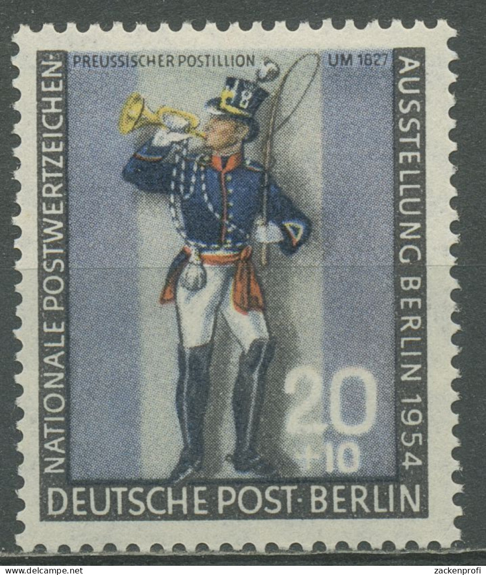 Berlin 1954 Nationale Postwertzeichen-Ausstellung, Postillion 120 A Mit Falz - Nuevos