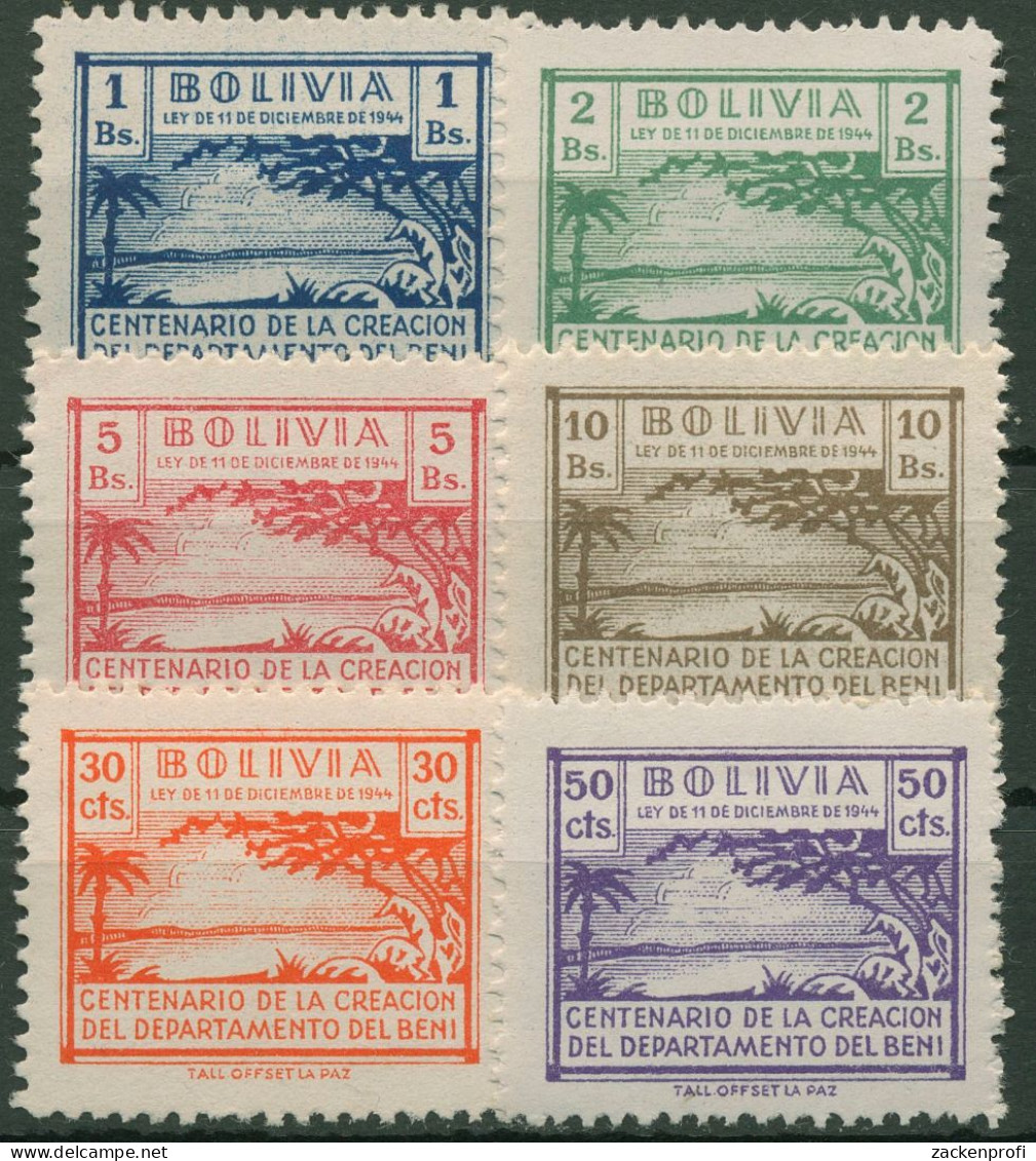 Bolivien Provinz Beni 1946 Landschaften 1/6 Postfrisch - Bolivia