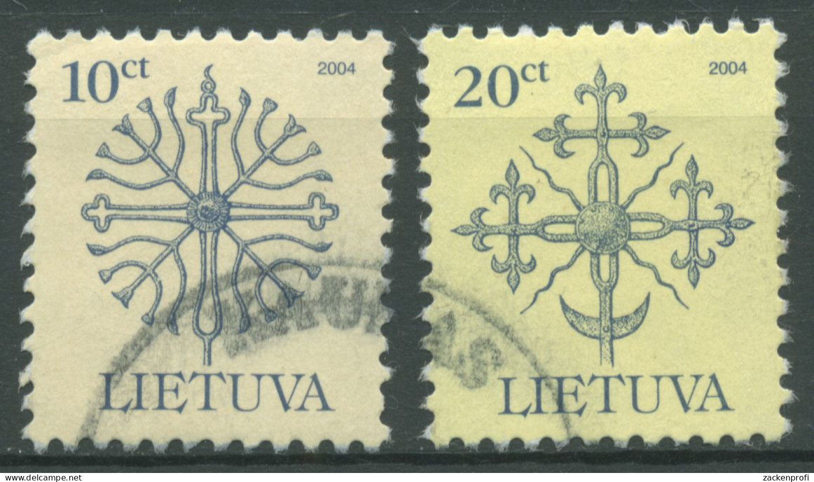 Litauen 2004 Geschmiedete Denkmalspitzen 717/18 C IV Gestempelt - Lituanie