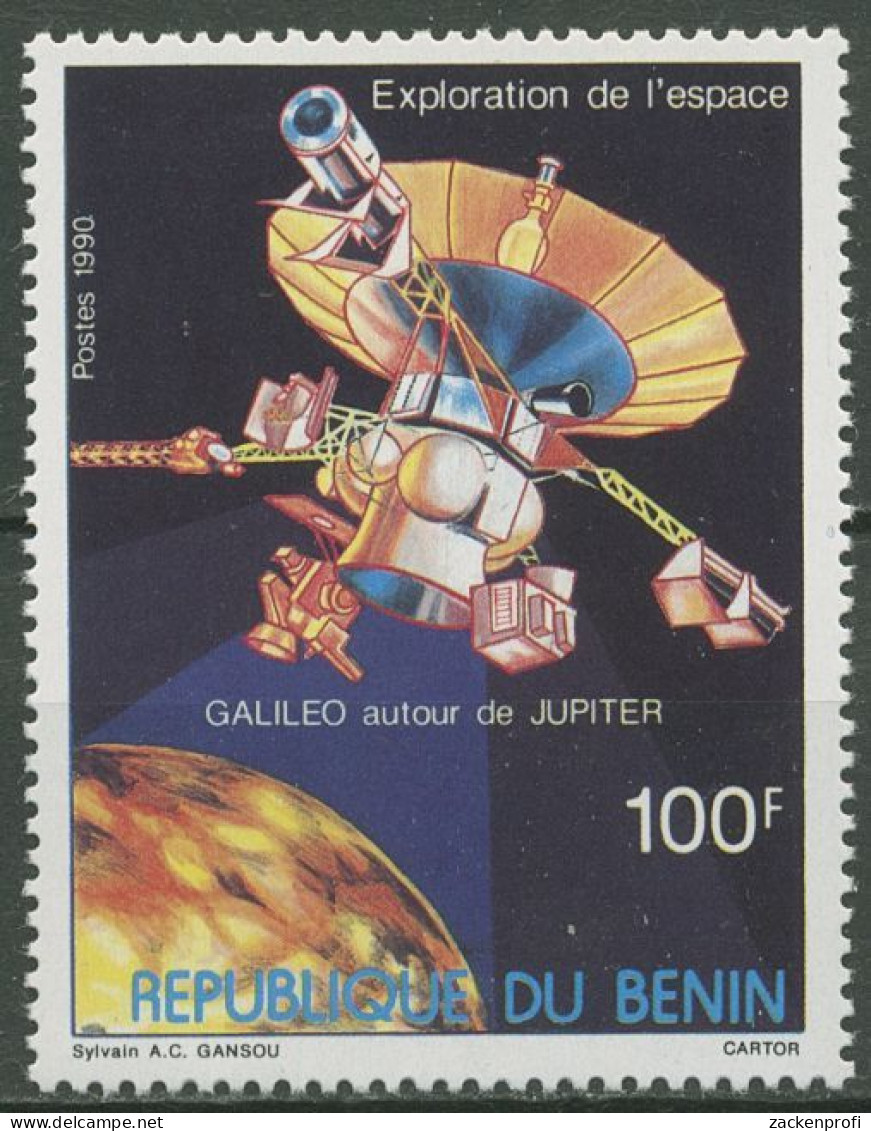 Benin 1990 Weltraumforschung Jupitersonde Galileo 500 Postfrisch - Benin - Dahomey (1960-...)