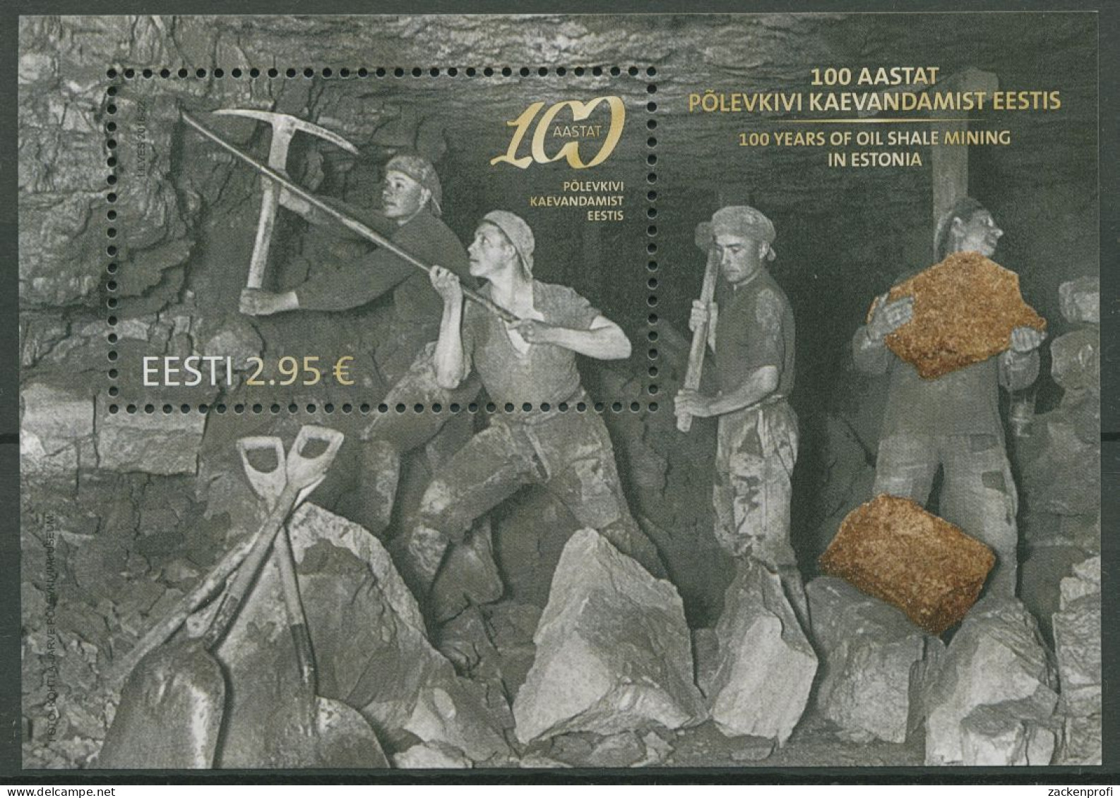 Estland 2016 Bergbau Ölschieferabbau Block 41 Postfrisch (C61208) - Estonia