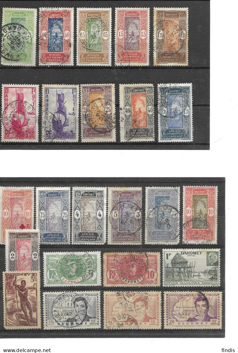 DAHOMEY Lot Timbres Obli - Used Stamps