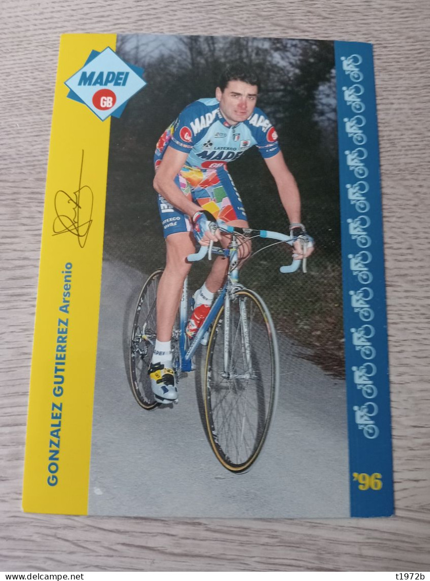 Cyclisme Cycling Ciclismo Ciclista Wielrennen Radfahren GONZALEZ Gutierrez ARSENIO (Mapei-GB 1996) - Cyclisme