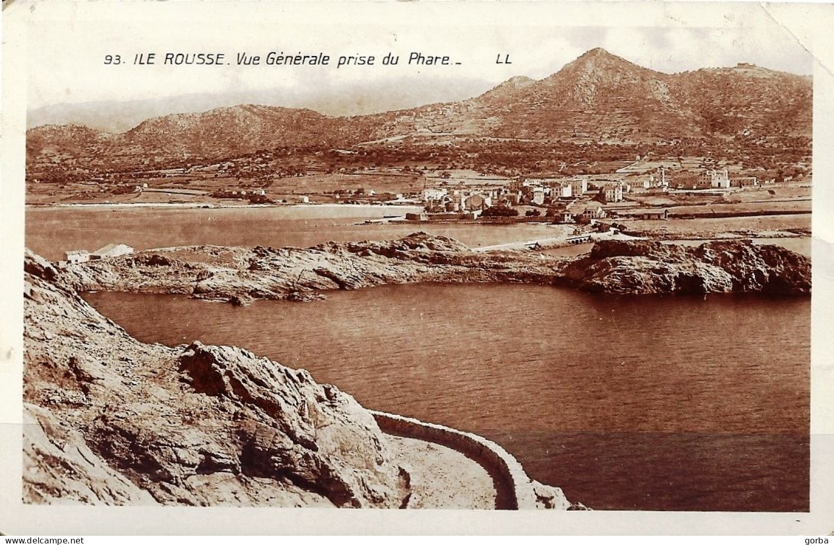 *CPA - 20 (2B) - ILE ROUSSE Vue Générale Prise Du Phare - Autres & Non Classés