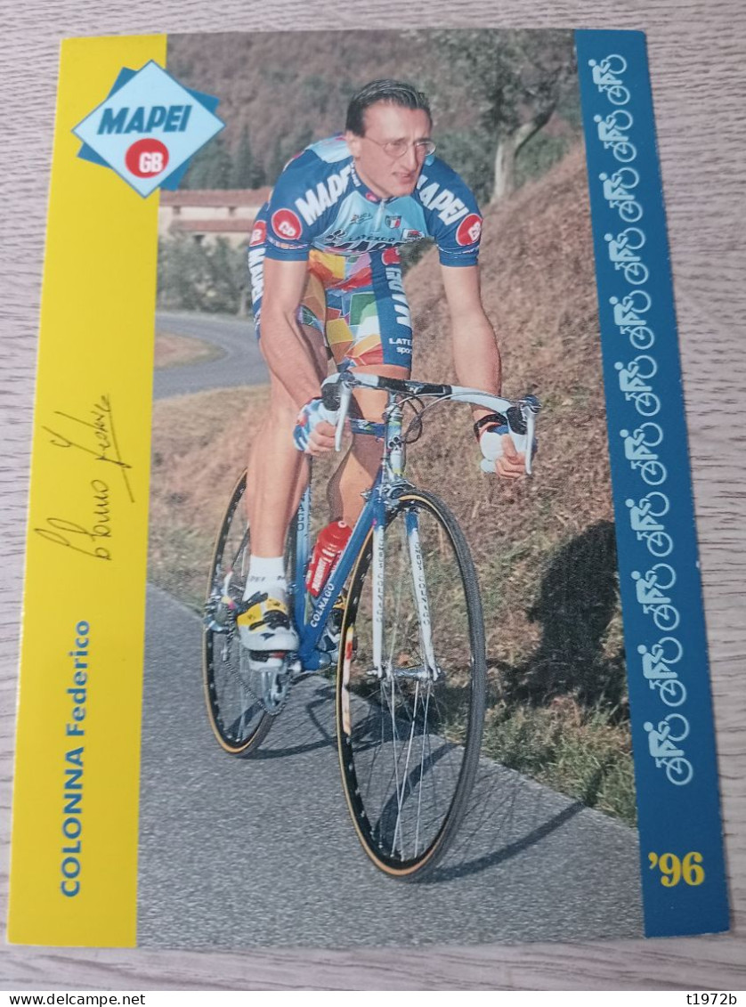 Cyclisme Cycling Ciclismo Ciclista Wielrennen Radfahren COLONNA FEDERICO  (Mapei-GB 1996) - Cyclisme