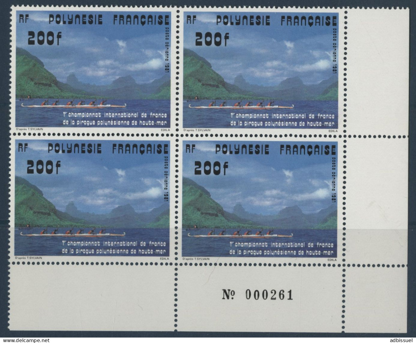 POLYNESIE Poste Aérienne PA N° 162 Bloc De Quatre Neuf ** (MNH)  TB - Unused Stamps