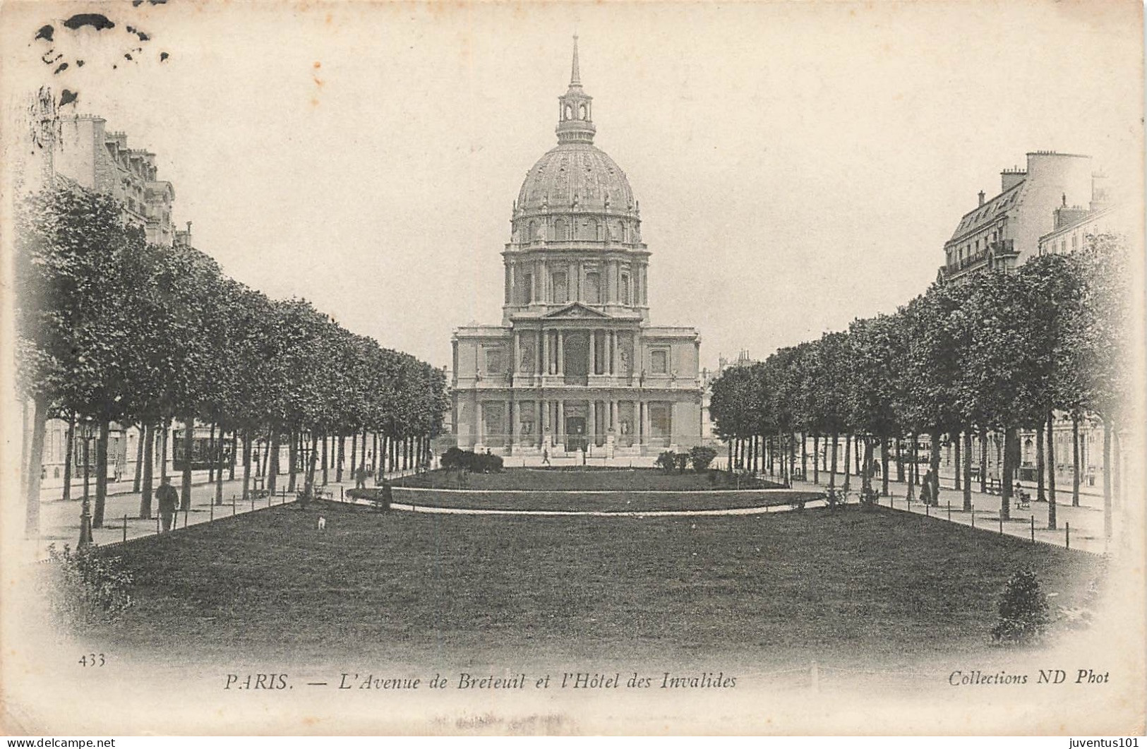 CPA Paris-L'Avenue De Breteuil Et L'hôtel Des Invalides-433-Timbre       L2848 - Other Monuments