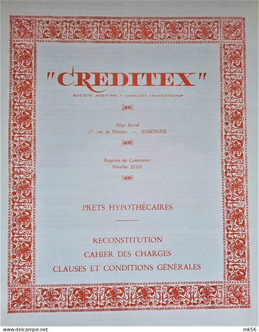 S.A. Creditex - Jodoigne - Banco & Caja De Ahorros