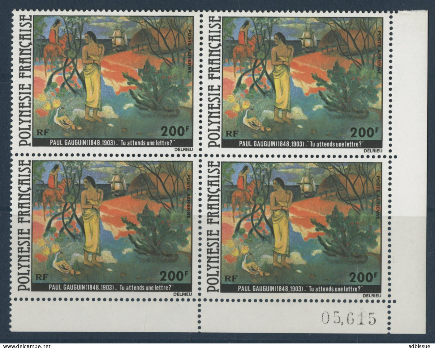 POLYNESIE Poste Aérienne PA N° 144 Bloc De Quatre Neuf ** (MNH) Cote 70,40 € Gauguin TB - Nuevos