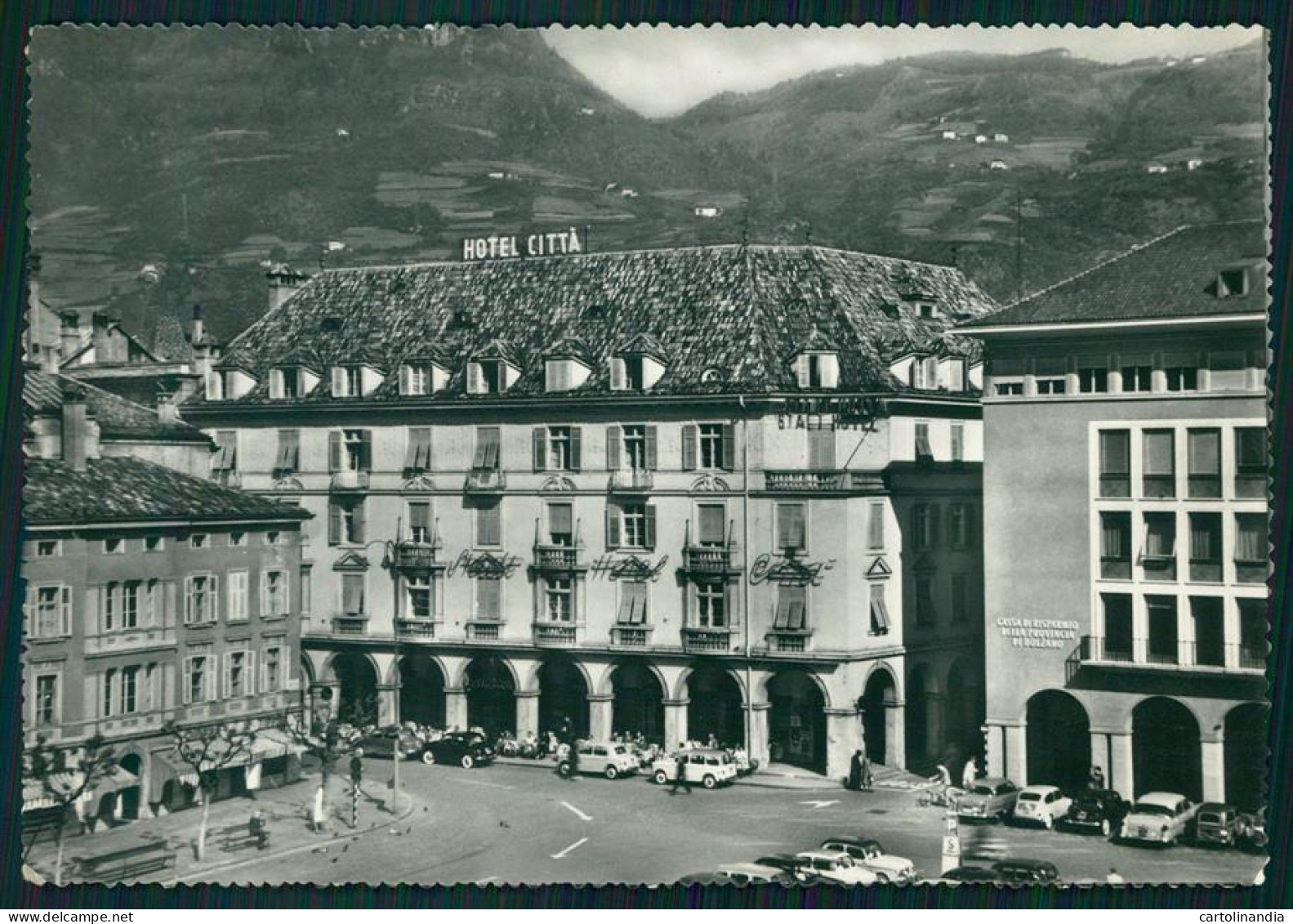 Bolzano Città Hotel Città Auto Foto FG Cartolina MZ5297 - Bolzano (Bozen)