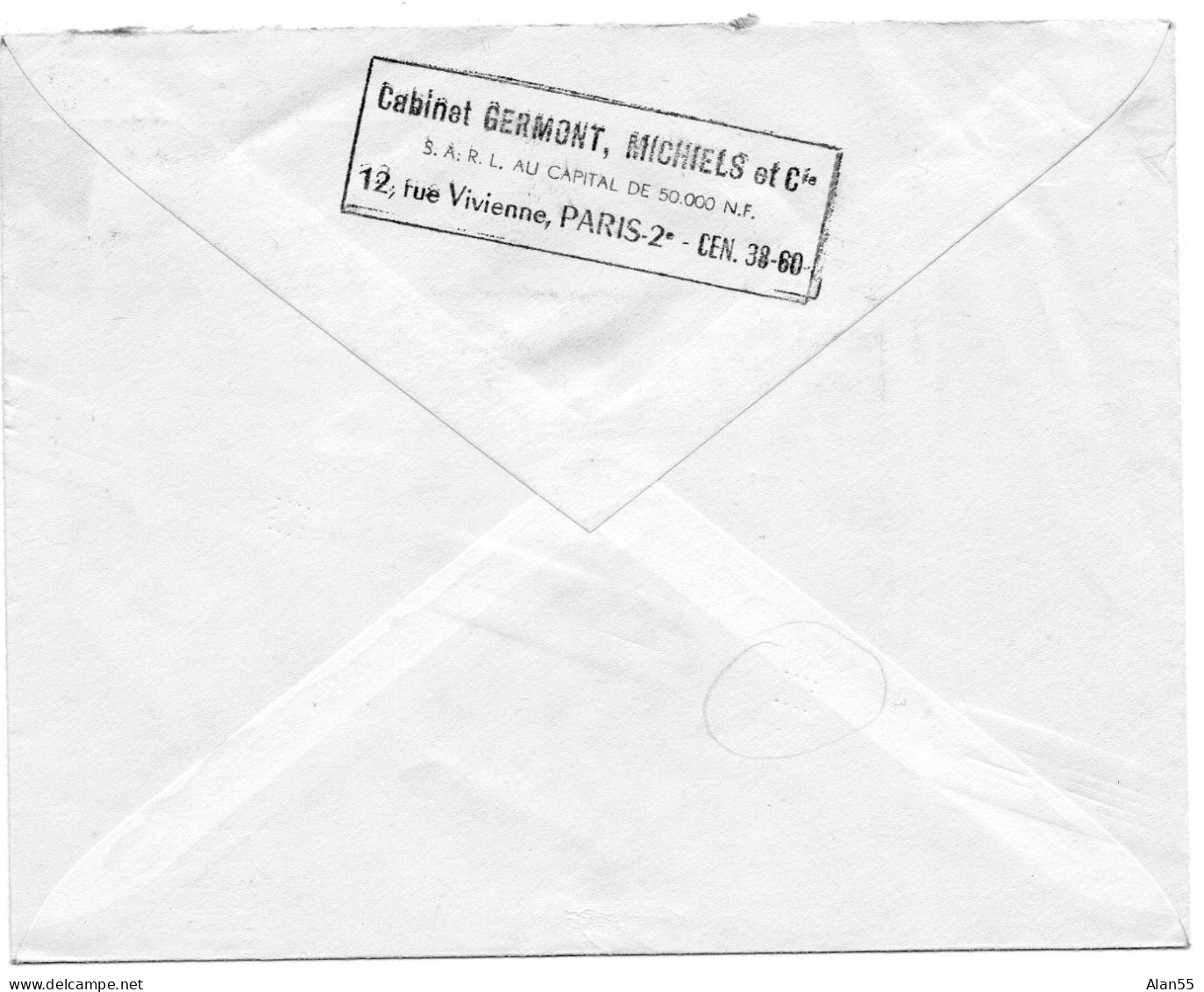 FRANCE.1962. 1re MARQUE INDEXATION COURRIER A SEC. "POINT GAMMA" ECOLE POLYTECHNIQUE. - Postcode