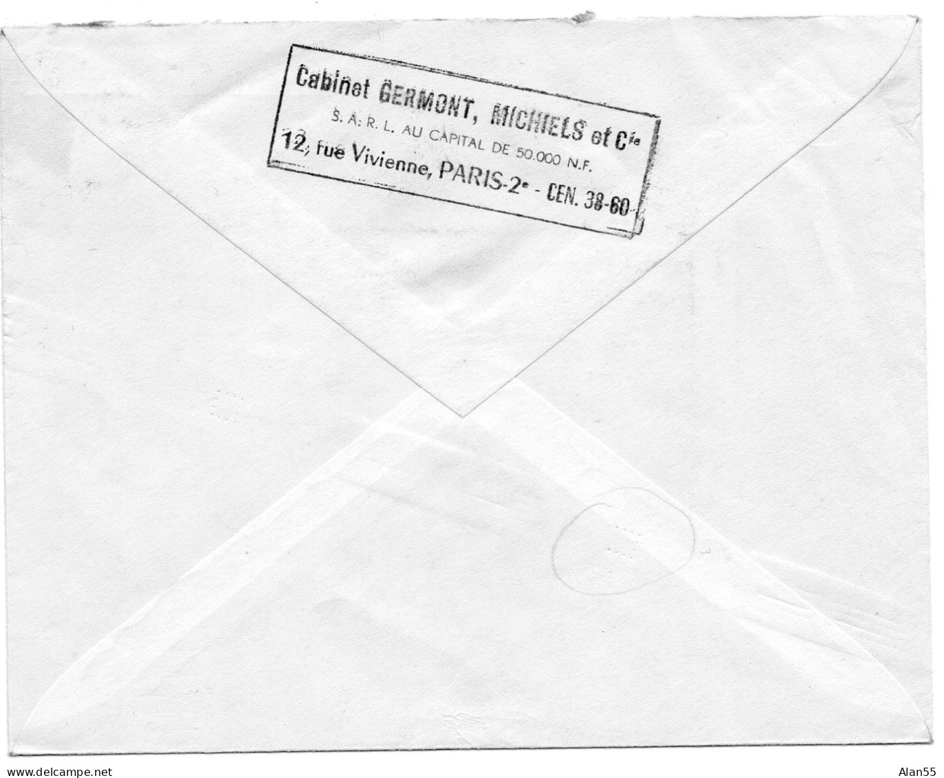 FRANCE.1962. 1re MARQUE INDEXATION COURRIER A SEC. "POINT GAMMA" ECOLE POLYTECHNIQUE. - Código Postal