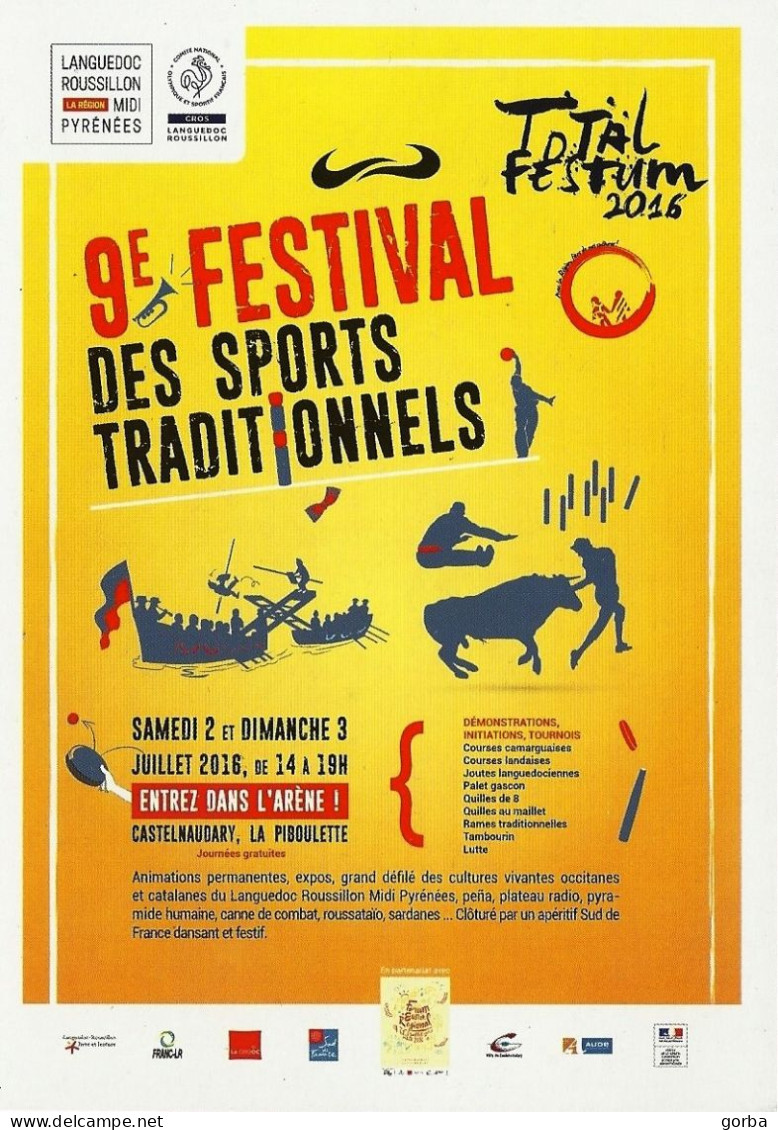 *CPM - 9ème Festival Des Sports Traditionnels - Total Festum - CASTELNAUDARY (11) - Autres & Non Classés