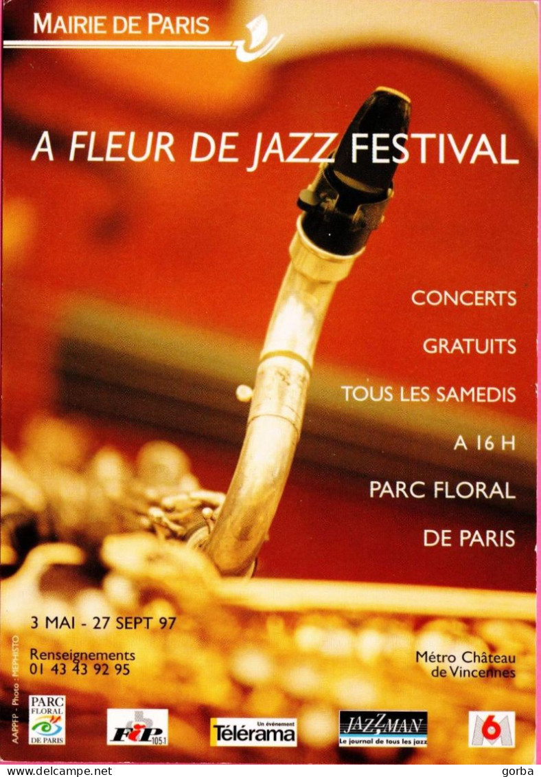*CPM - Festival à Fleur De Jazz - PARIS (75) - Other & Unclassified