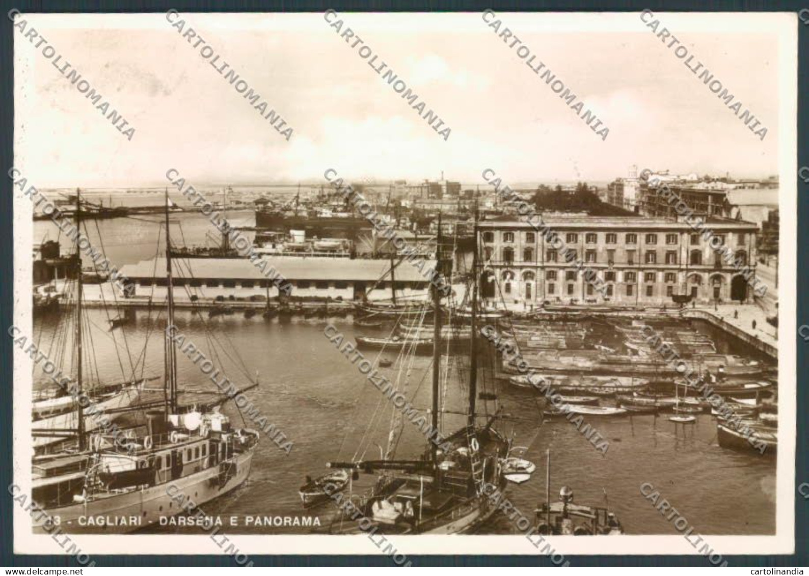 Cagliari Città Porto Foto FG Cartolina ZF6292 - Cagliari