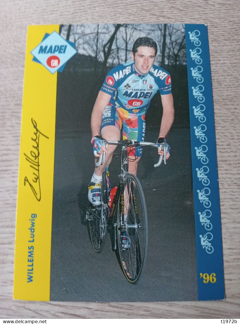 Cyclisme Cycling Ciclismo Ciclista Wielrennen Radfahren WILLEMS LUDWIG (Mapei-GB 1996) - Cyclisme