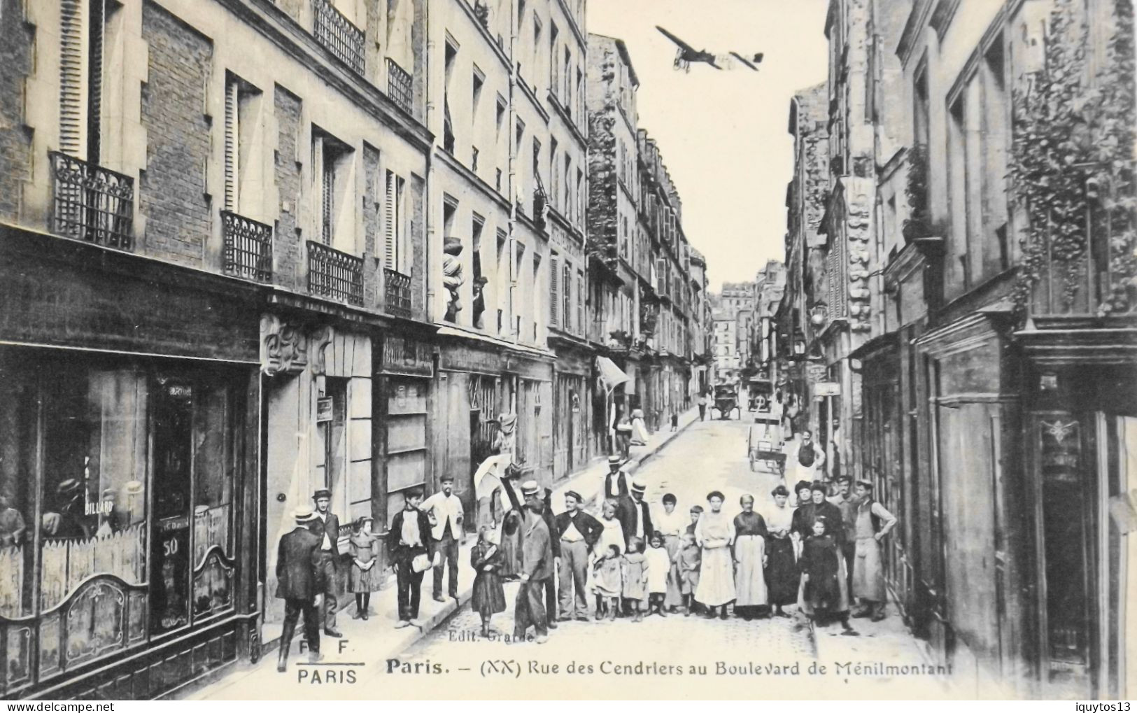 CPA. [75] > PARIS > Rue Des Cendriers Au Bd. De Ménilmontant - (XXe Arrt.) - Edit. F. Fleury - TBE - Paris (20)