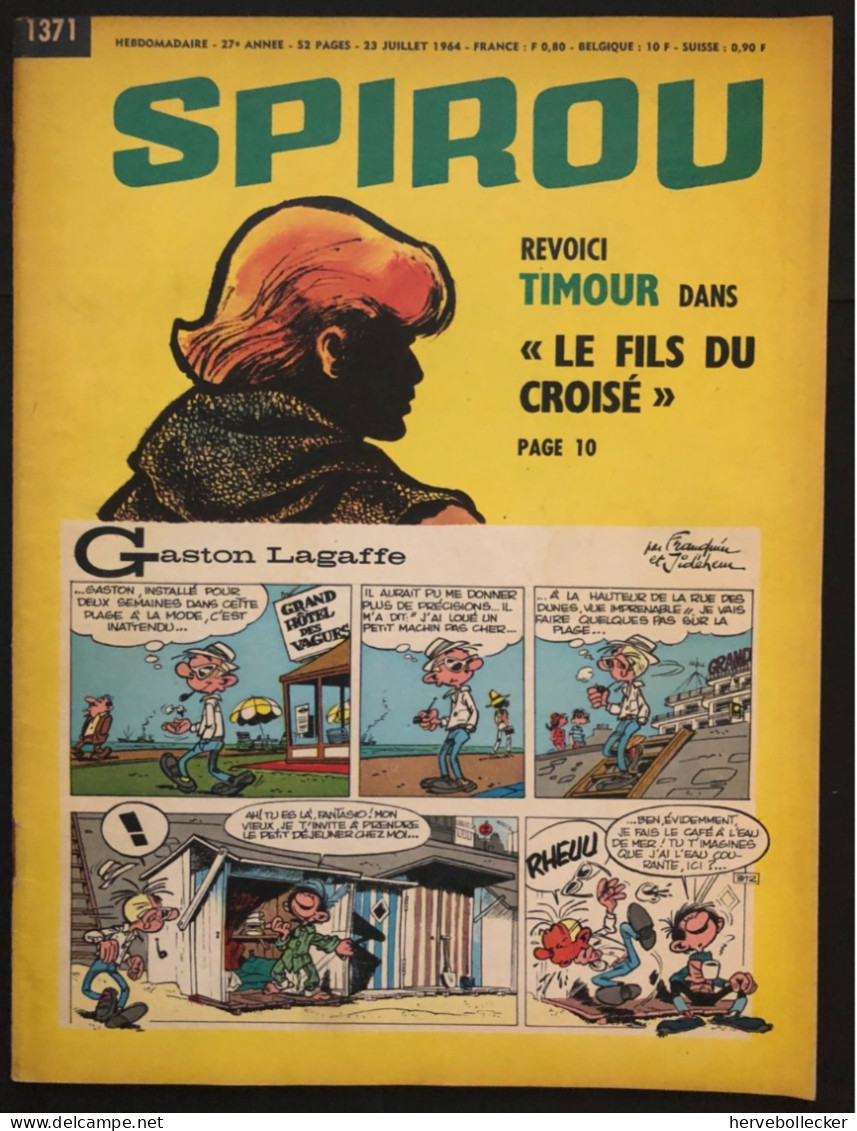 Spirou Hebdomadaire N° 1371 -1964 - Spirou Magazine