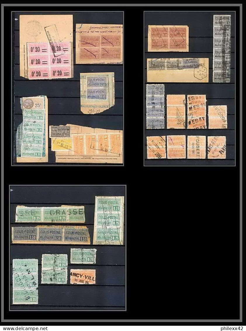 25316/ Lot France Colis Postaux Oblitérés Fragment Blocs... - Usados