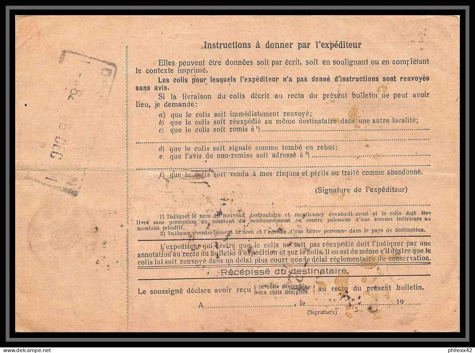 25277/ Bulletin D'expédition France Colis Postaux Fiscal Bas Rhin Seltz Pour Fayence Var 1931 260 Mont St Michel - Lettres & Documents