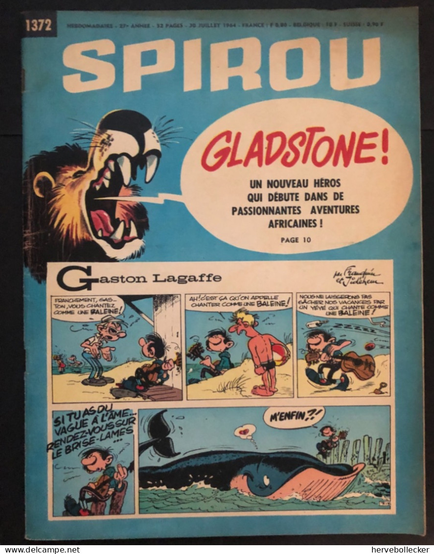 Spirou Hebdomadaire N° 1372 -1964 - Spirou Magazine