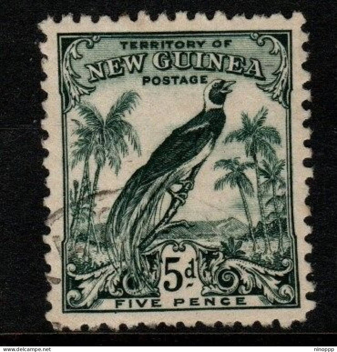 New Guinea SG 182 1931 Raggiana Bird No Date 5d Deep Blur-green Used - Papua Nuova Guinea