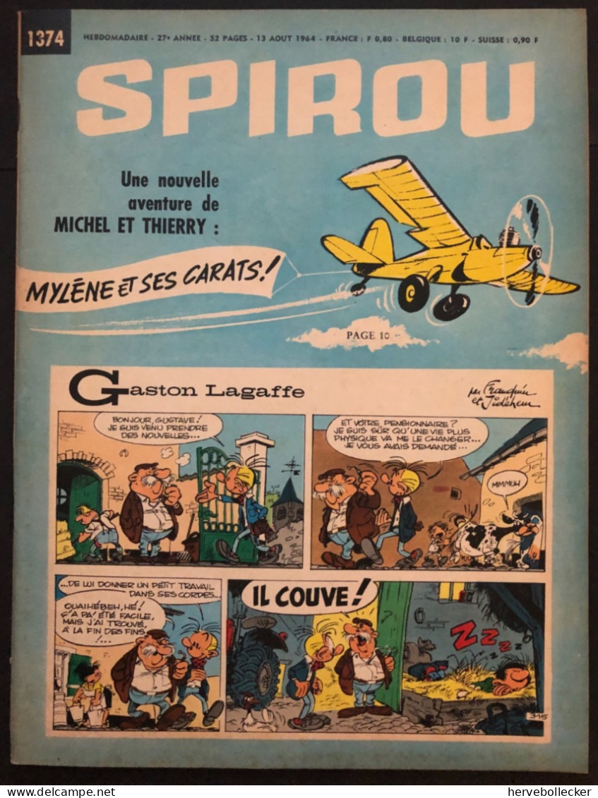 Spirou Hebdomadaire N° 1374 -1964 - Spirou Magazine